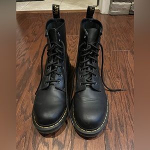 Dr. Martens black leather boots